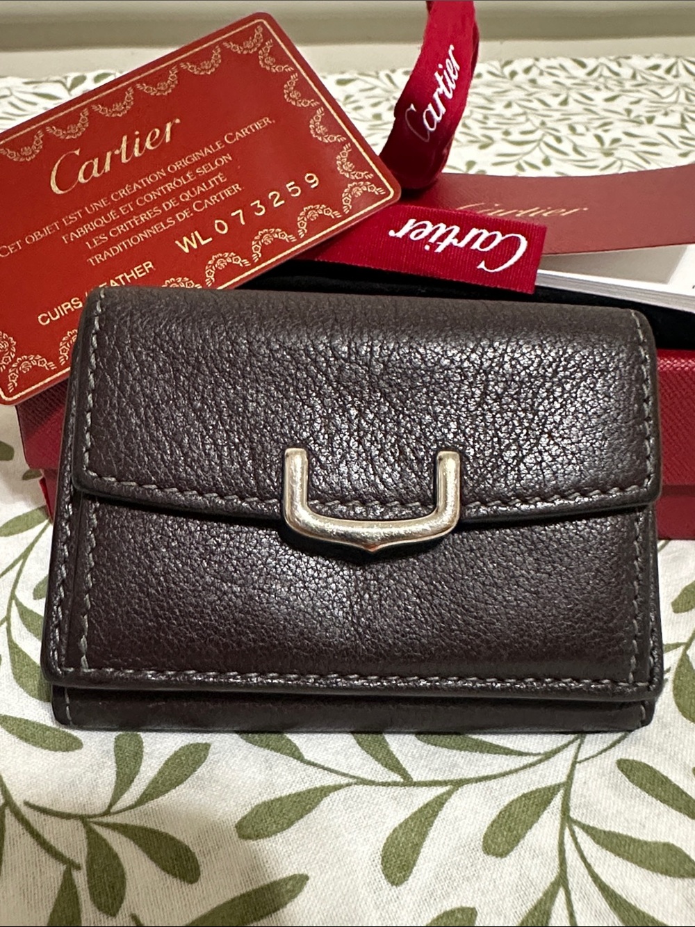 Cartier Leather Compact Wallet